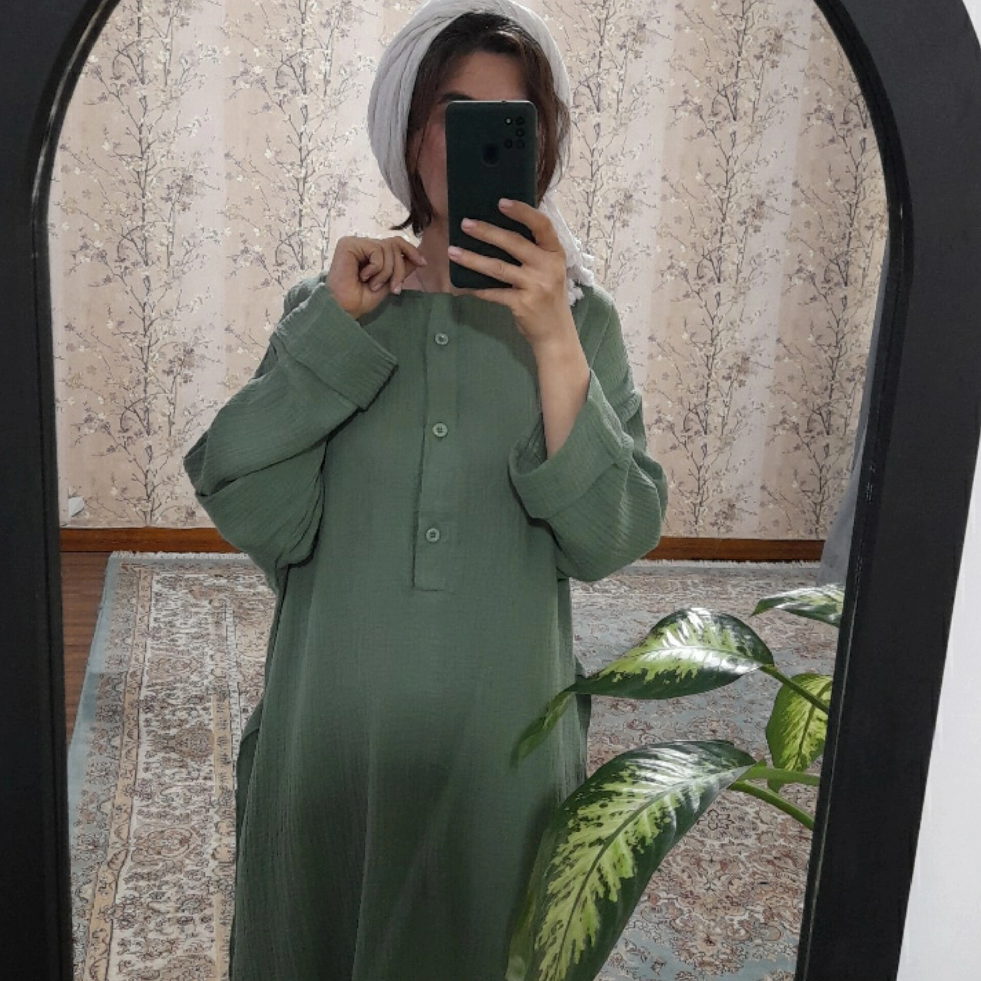کفتان دلارا ( رنگ سبز)