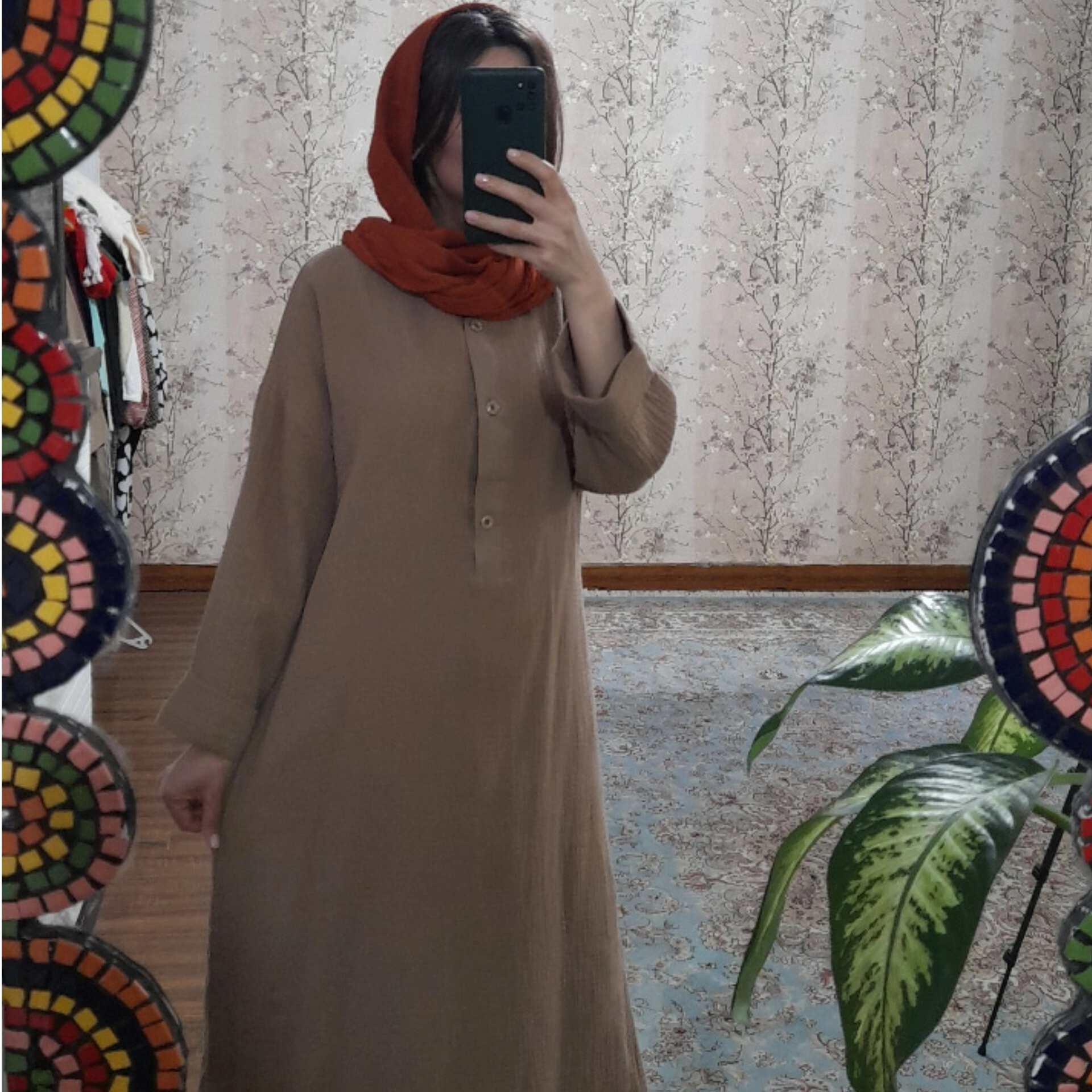 کفتان دلارا ( رنگ نسکافه ای)
