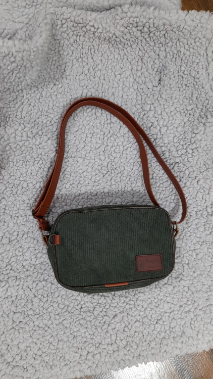 کیف دوشی مخمل رعنا( سبز تیره ۲)