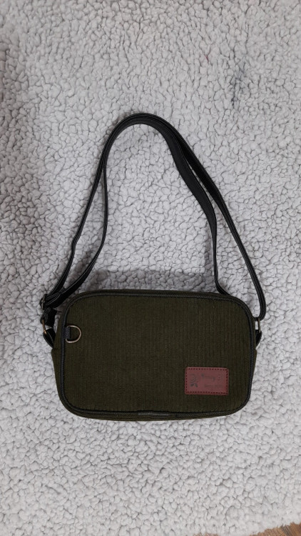 کیف دوشی مخمل رعنا(سبزتیره)