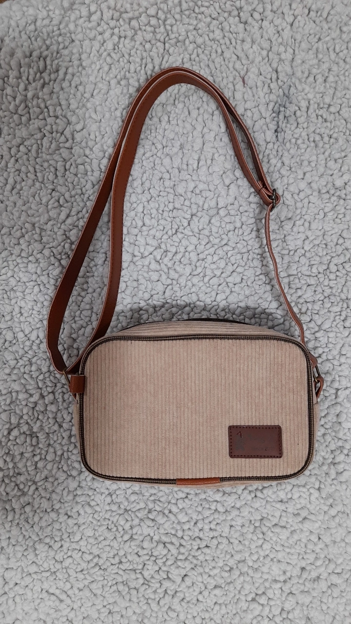 کیف دوشی مخمل رعنا( نسکافه ای روشن)