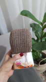 جوراب شلواری بافت گندمی(رنگ قهوهای روشن)