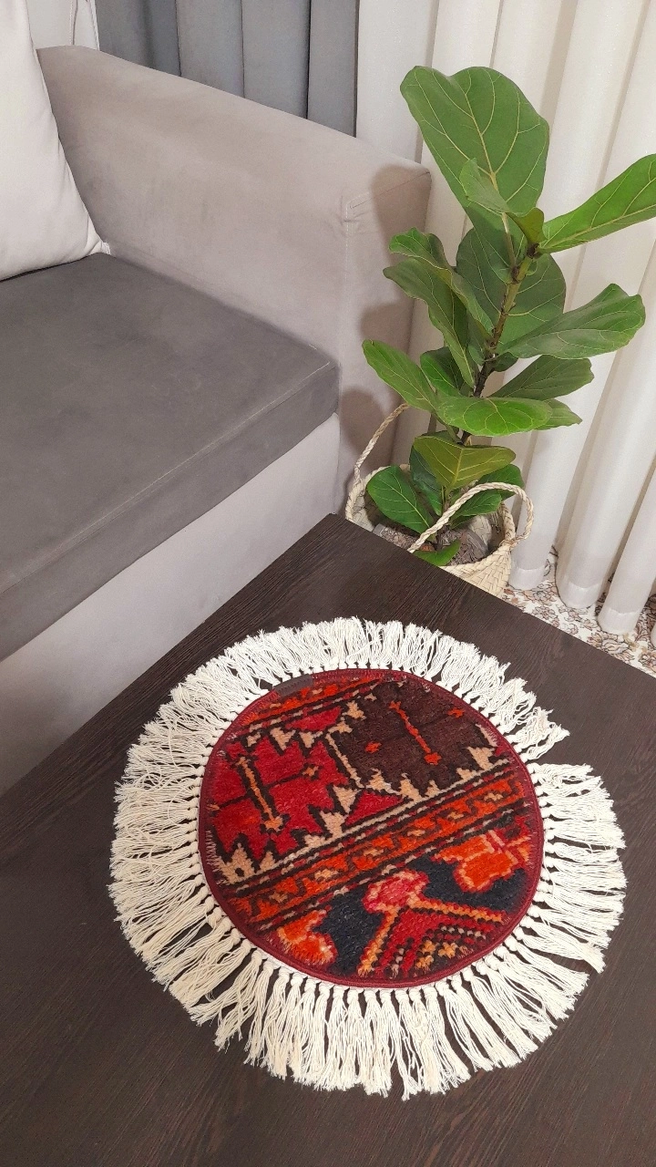 رومیزی دستبافت( کد۴)