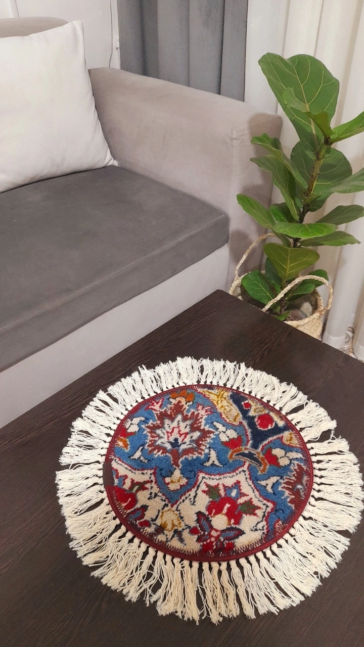 رومیزی دستبافت( کد۹)