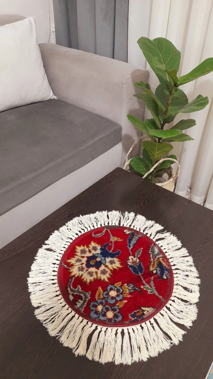 رومیزی دستبافت( کد۱۰)