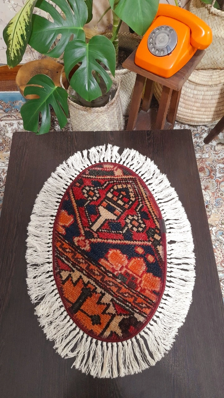 رومیزی فرش دستبافت،( کد۴)