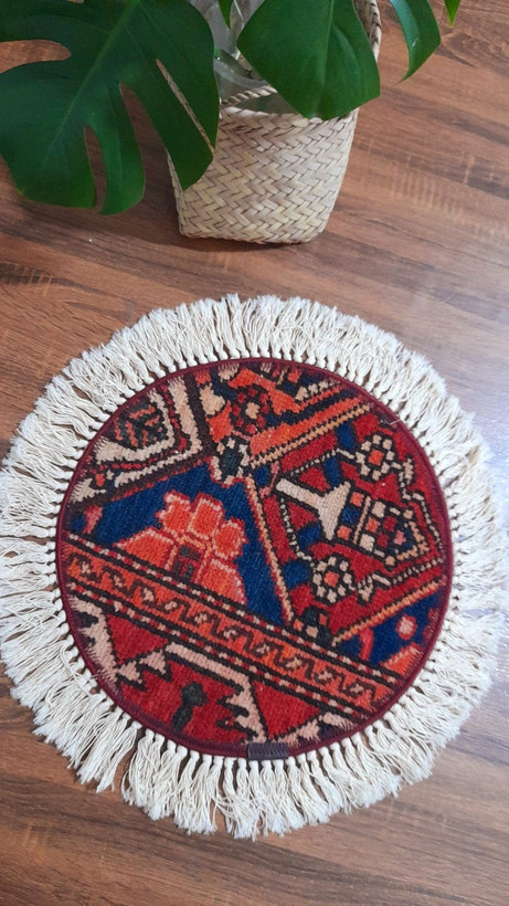 رومیزی فرش دستبافت ( کد۱)