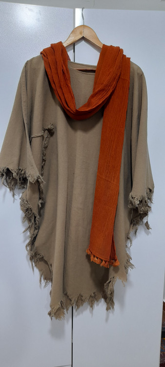 پانچ ریش ریش پونه( رنگ نسکافه ای)