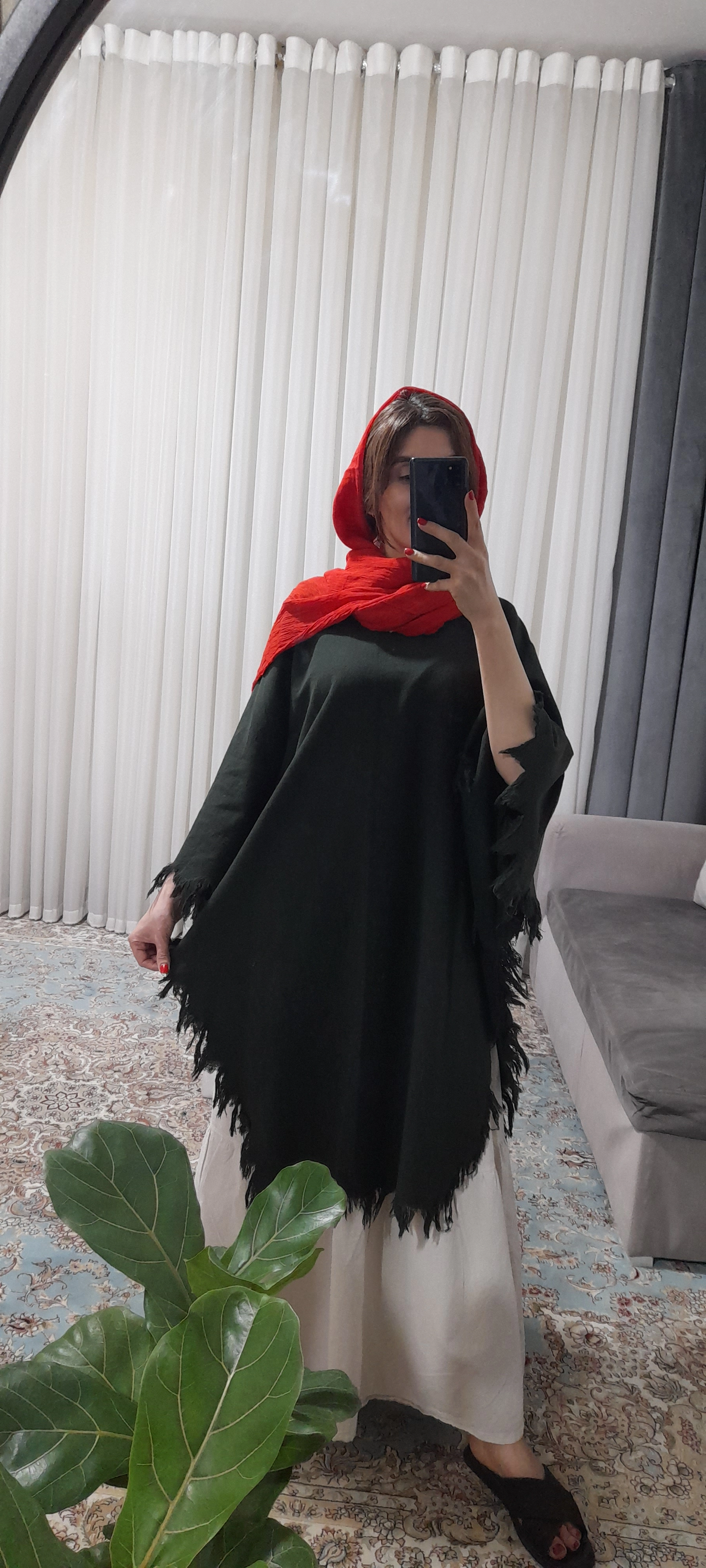 پانچ  ریش ریش پونه( رنگ سبز تیره)