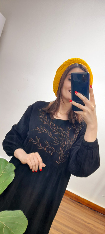 پیراهن برگ( رنگ مشکی)