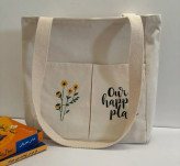 توتبگ دوجیب طرح گل ۱